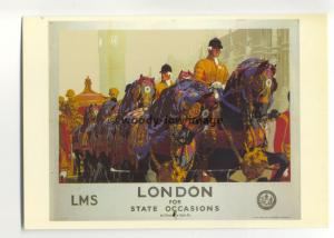 ad3074 - LMS - London , for those Royal State Occasions & Big Ben  - Postcard