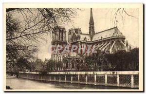 Old Postcard Paris Notre Dame