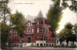 Postcard Club House in Albion, Michigan