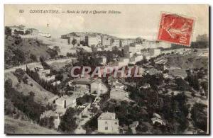 Old Postcard Constantine Setif Road and Bellevue area