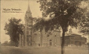 JEFFERSON IA High Schoool c1910 Postcard