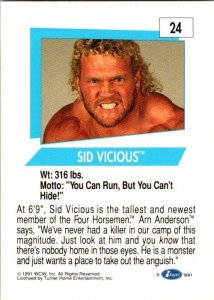 1991 WCW Wrestling Card Sid Vicious sk21122