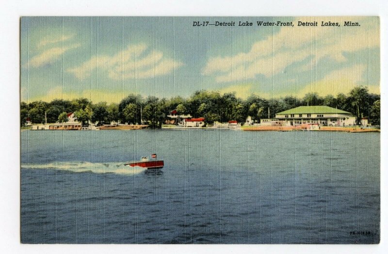 Postcard Detroit Lake Water-Front Detroit Lakes Minnesota Standard View Card