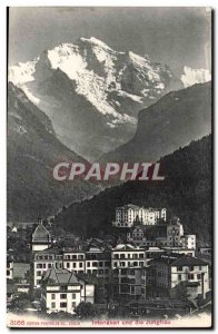 Switzerland Old Postcard Interlaken und die Jungfrau