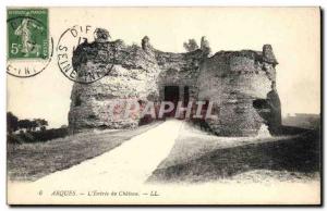 Old Postcard Arques L & # 39Entree Du Chateau