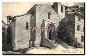 Old Postcard Provence Les Baux Saint Vincent Church