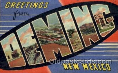 Deming, New Mexico Large Letter Town 1948 postal used 1948