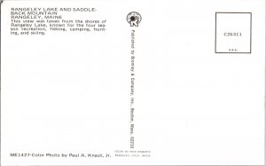 Vintage Postcard- Rangeley Lake & Saddleback Mountain- Rangeley, Maine- JQ6