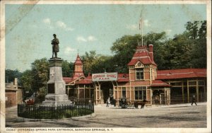 Saratoga Springs New York NY Congress Spring Park Detroit Pub Vintage Postcard