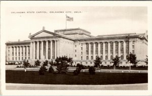 Oklahoma State Capitol RPPC Oklahoma City Mac Arthur Photo Service Postcard W12