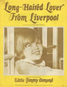 Long Haired Lover From Liverpool Jimmy Osmond Sheet Music