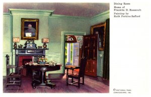 Home of Franklin D Roosevelt Dining Room  , painting Ruth Perkins Safford