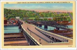 Liberty Bridge, Tunnels & Inclines. Pittsburgh PA