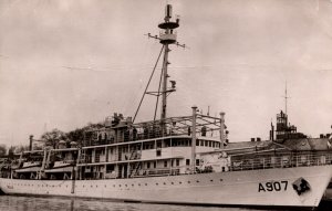 Hr Ms Snellius Den Helder Vintage RPPC 09.84