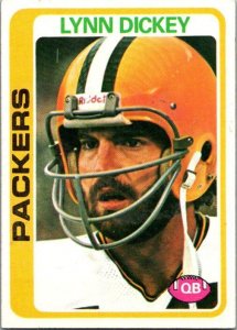 1978 Topps Football Card Lynn Dickey Green Bay Packers sk7341