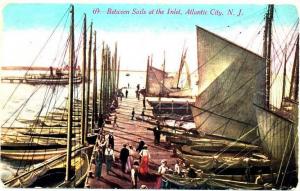 ATLANTIC CITY NJ - Between Sails at the Inlet - 1911