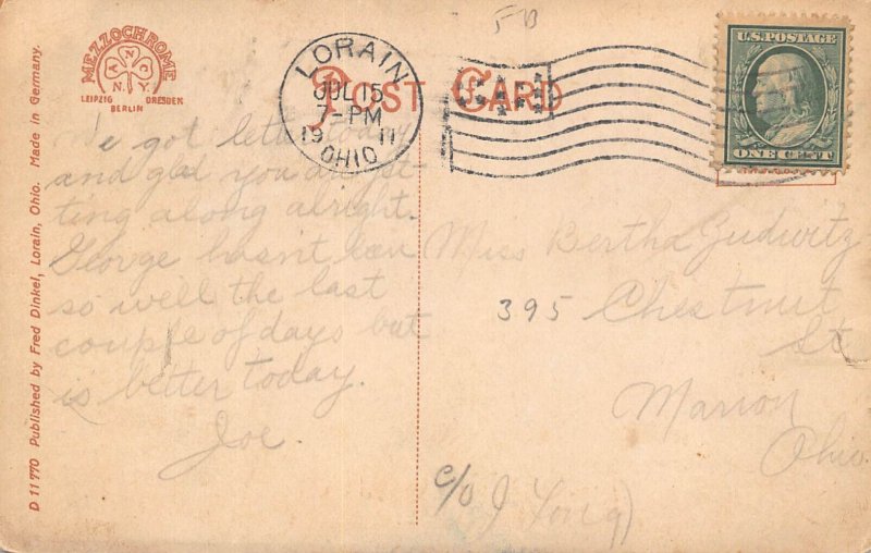 LPD34   Ohio Postcard: Lorain, Fire Department