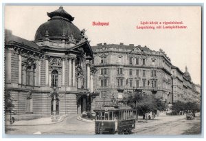 Budapest Hungary Postcard Leopoldring with Comedy Theater c1910 Unposted