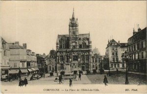 CPA compiegne place de l'hotel de ville (1208120) 