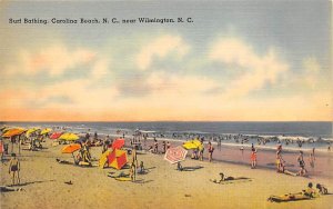 Surf Bathing Carolina Beach, North Carolina NC