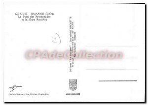 Modern Postcard Roanne Le Pont des Promenades and Gare Routiere