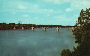 Vintage Postcard Main Street Bridge Arkansas River Little Rock Arkansas