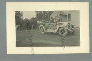 Madison MINNESOTA RPPC c1915 ADVERTISING Parade Car MILLING COMPANY Flour Grist
