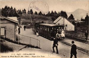 CPA AIX-les-BAINS Sommet du Mont Revard Depart d'un Train (681690)