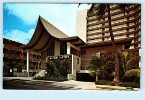 HONOLULU, Hawaii HI ~ WAIKIKI BAPTIST CHURCH 1976 Postcard