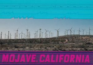 California Mojave Desert Scene Wind Turbines