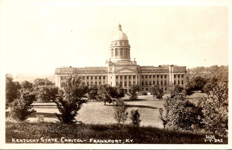 Kentucky Frankfort State Capitol Building Real Photo