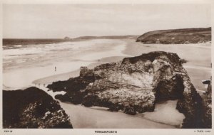 Cornwall Postcard - View of Perranporth Beach    RS24713