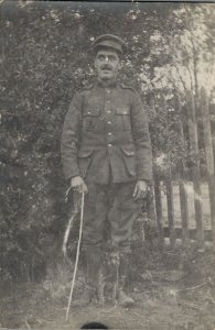 French Soldier World War 1 Military Real Photo Postcard 07.30