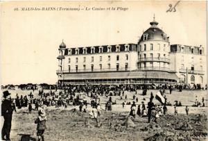 CPA MALO-les-BAINS-Le Casino et la Plage (422698)