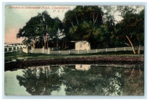 c1910's Entrance To Government House Charlottetown P.E.I Canada Postcard 