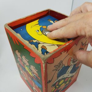 Vintage 1930's Kids Stacking Musical Toy Nesting Blocks with Original Box 1170