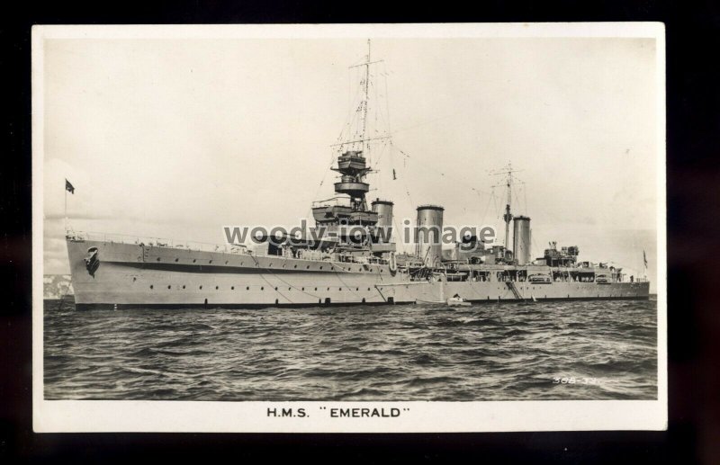 WL1838 - Royal Navy Warship - HMS Emerald - postcard 