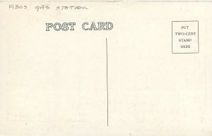 Postcard Maine Freeport Roseland Cabins roadside 1930s Gas Station 22-13751