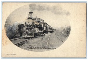 1908 Mountain Express Young's Gap Between Livingston Manor Liberty NY Postcard