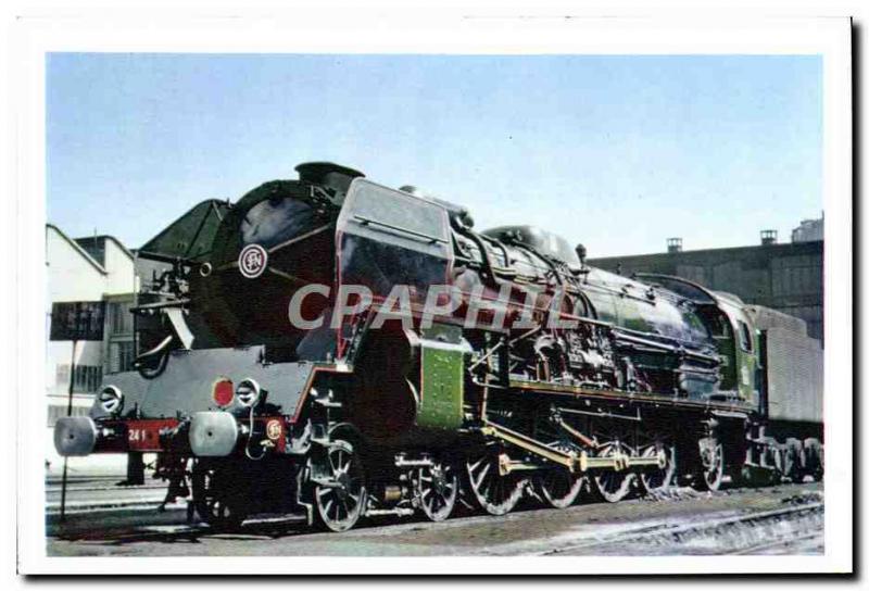 MODERN POSTCARD Train Engine has vapor Type 241 P 