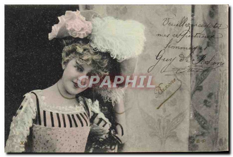 Theater Postcard Old Woman Baxone