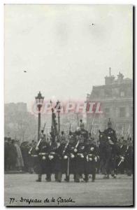Postcard Modern Army Flag custody Paris
