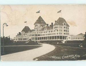 Divided-Back CHAMPLAIN HOTEL Plattsburgh New York NY H1461