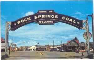 Rock Springs Coal Arch, Junction of U.S. 30 & 187, Rock Springs, Wyoming, Chrome