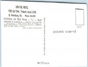 Postcard - Ebb-Tide Motel - St. Petersburg, Florida 