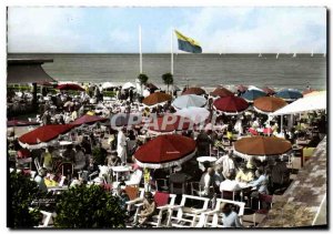 Modern Postcard Deauville Beach Bar Fleurie sea