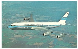 Kuwait Airways Corporation Boeing 707-320 Airplane Postcard