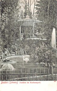 Baden (Schweiz) Switzerland~Pavillon im Kurhauspark~1907 Herman Ludewig Postcard