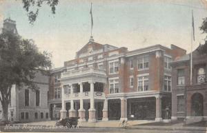 Lebanon New Hampshire Hotel Rogers Street View Antique Postcard K34477 