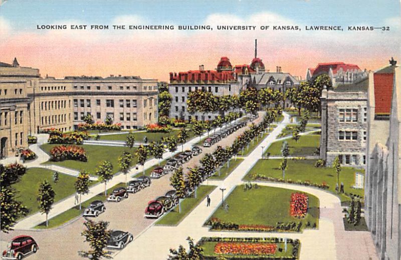 Looking east from the engineering building University of Kansas Lawrence Kansas